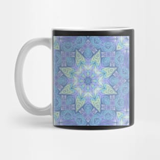 Faded Fractal Mandala Pattern Mug